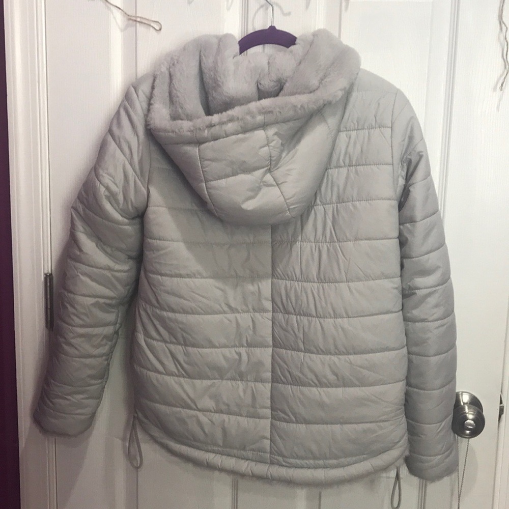 Guess Light Grey “Silver” Winter Jacket - image 2